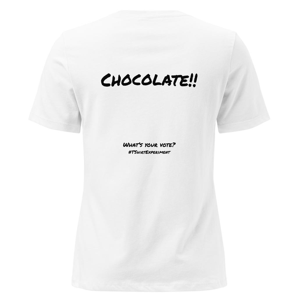Women's Chocolate Tee - White